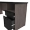 Bestar Norma L-Shaped Desk, Black & Bark Gray 181420-000018 - alternate 5